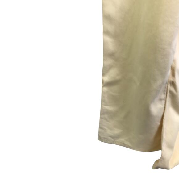 Pilcro Anthropologie Overalls Womens 32 Cream Denim Halter Neck Carpenter Pocket - Picture 9 of 10